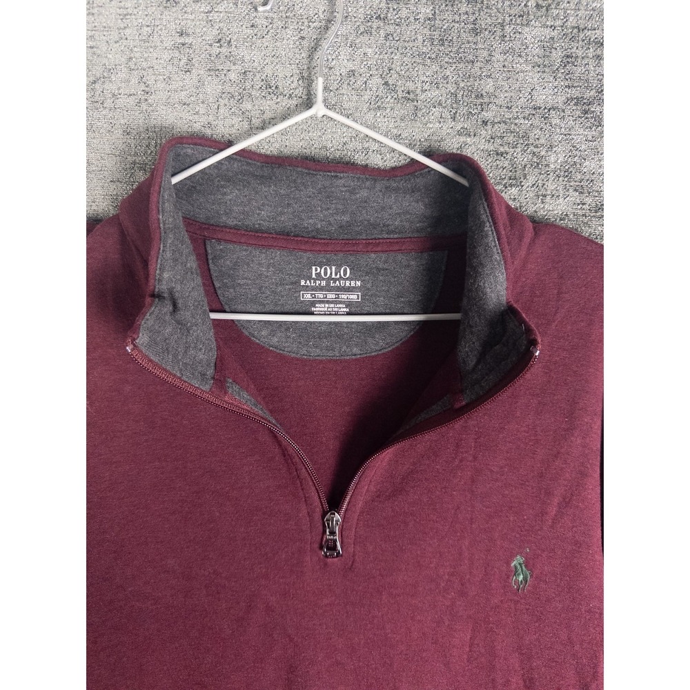 Polo Ralph Lauren Pullover Mens 2XL Burgundy Classic Pony Stretch Casual